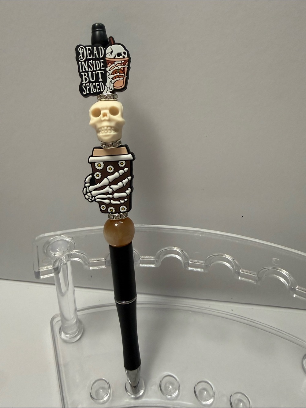 New Decorative Skull Coffee-Themed Pen